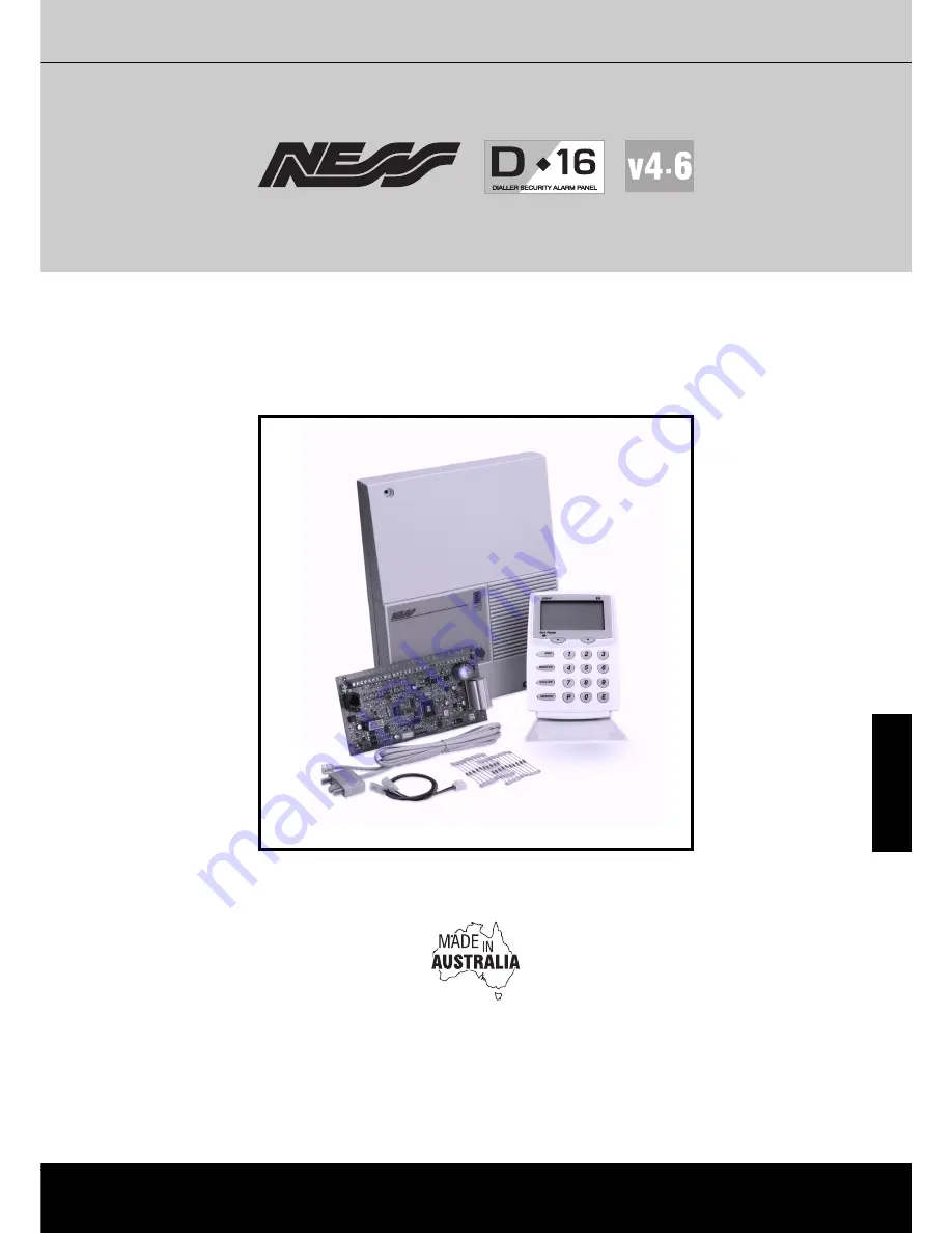 Ness D16 Installation & Programming Manual Download Page 1