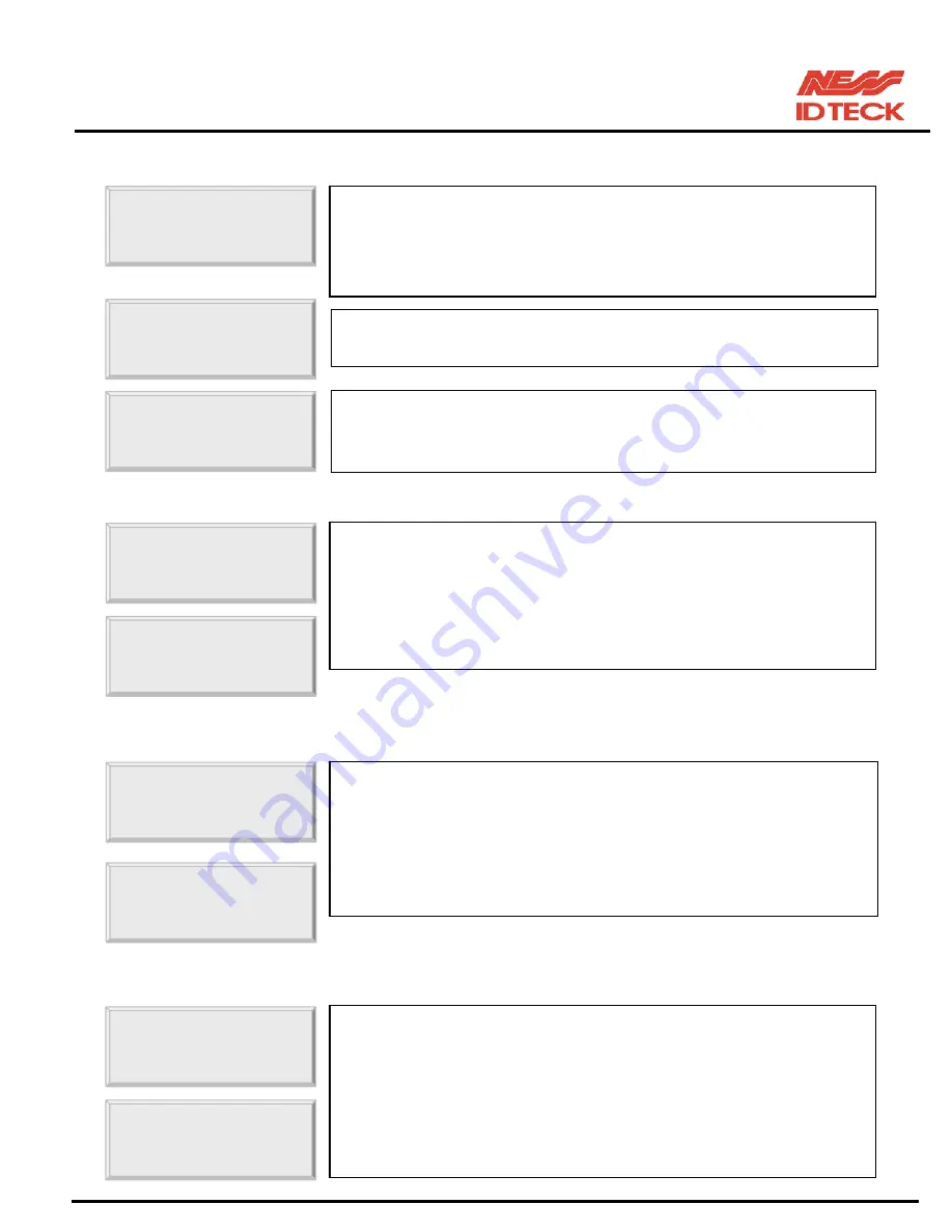 Ness IDTECK iCON100 User Manual Download Page 36