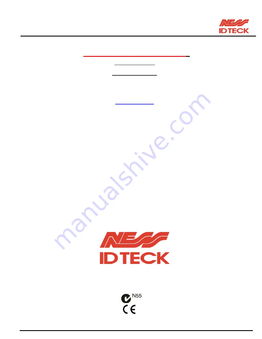 Ness IDTECK iCON100 User Manual Download Page 59