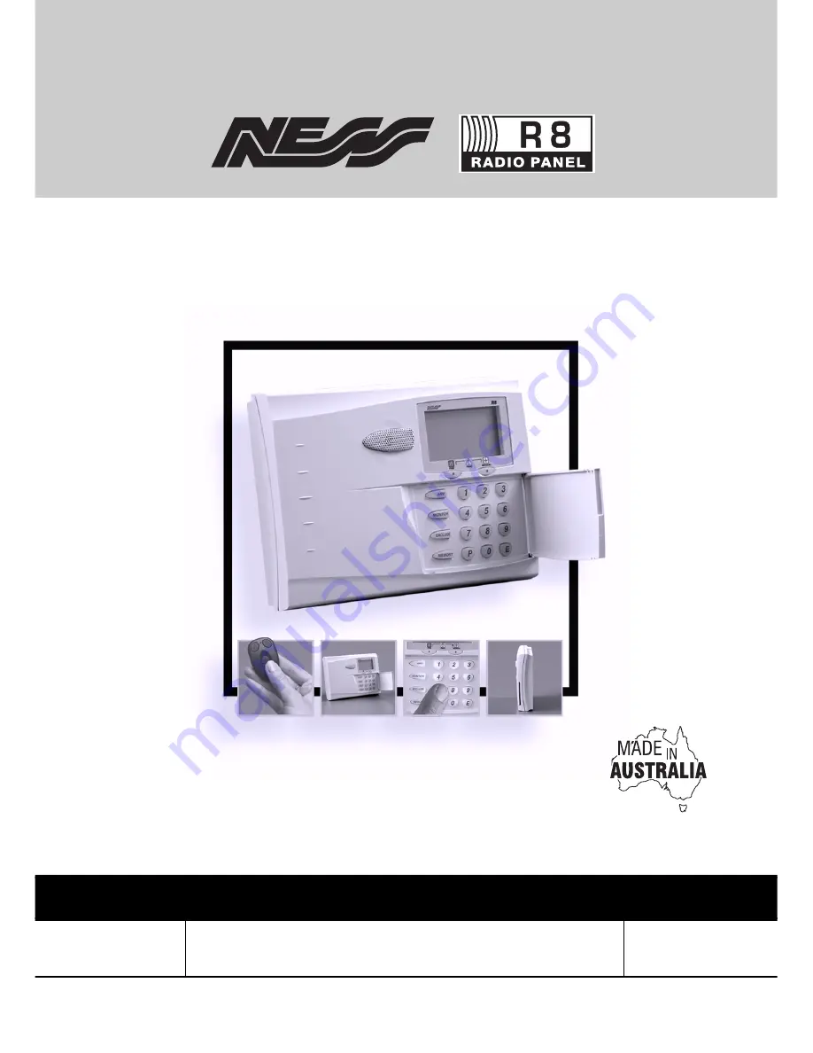 Ness R8 Installer Manual Download Page 1