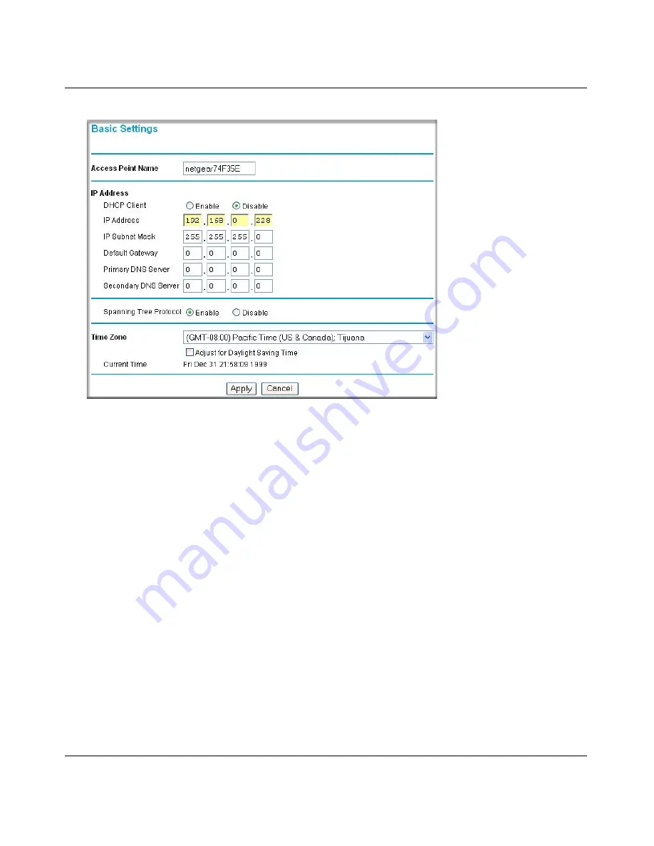 NETGEAR WG302 - 802.11g ProSafe Wireless Access Point Reference Manual Download Page 34