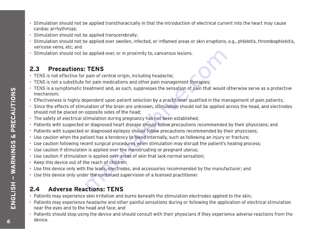 Neurotech 412 Instructions For Use Manual Download Page 6