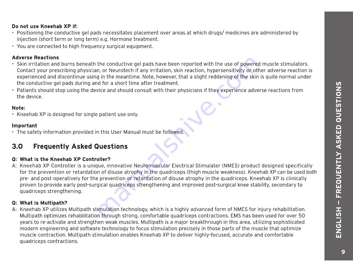 Neurotech 412 Instructions For Use Manual Download Page 9