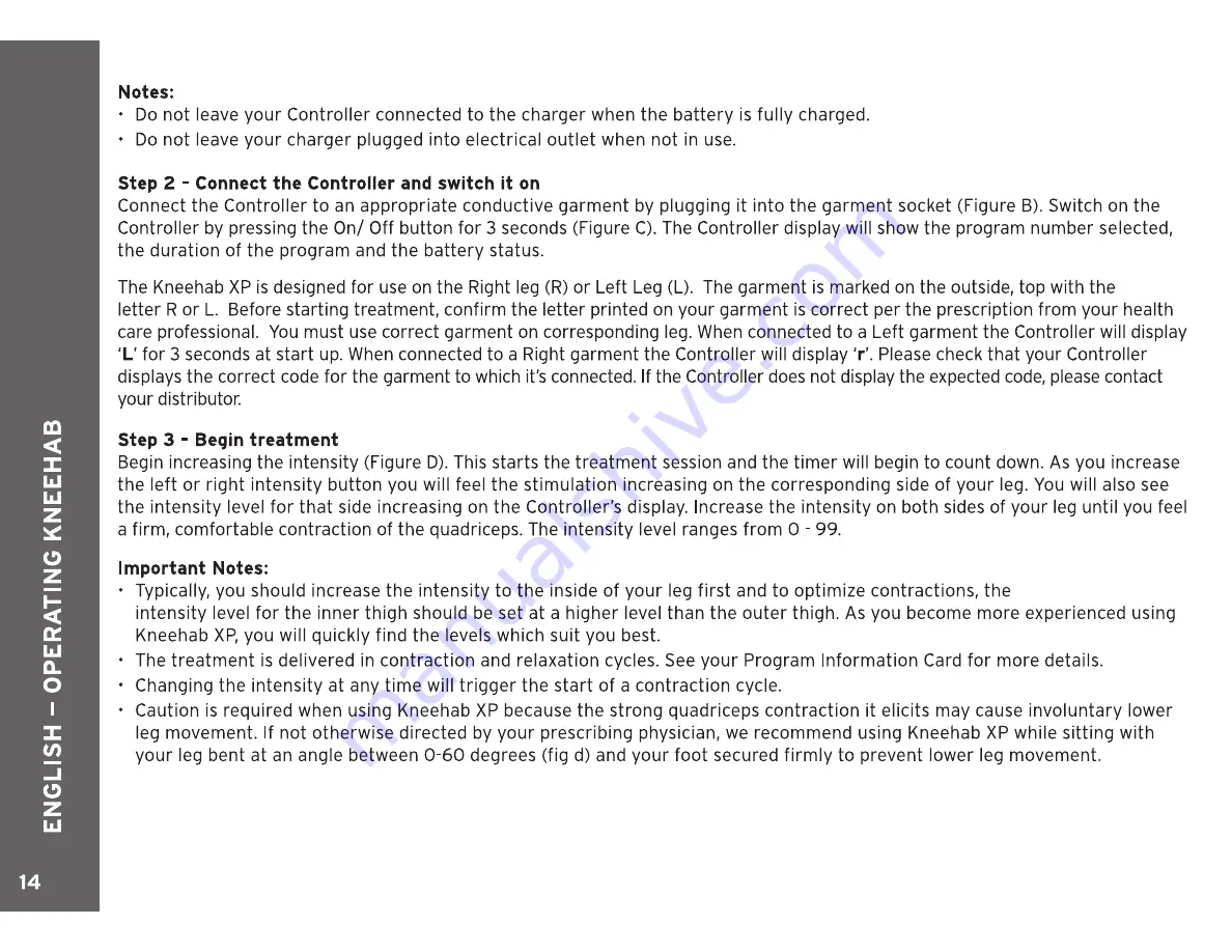 Neurotech 412 Instructions For Use Manual Download Page 14