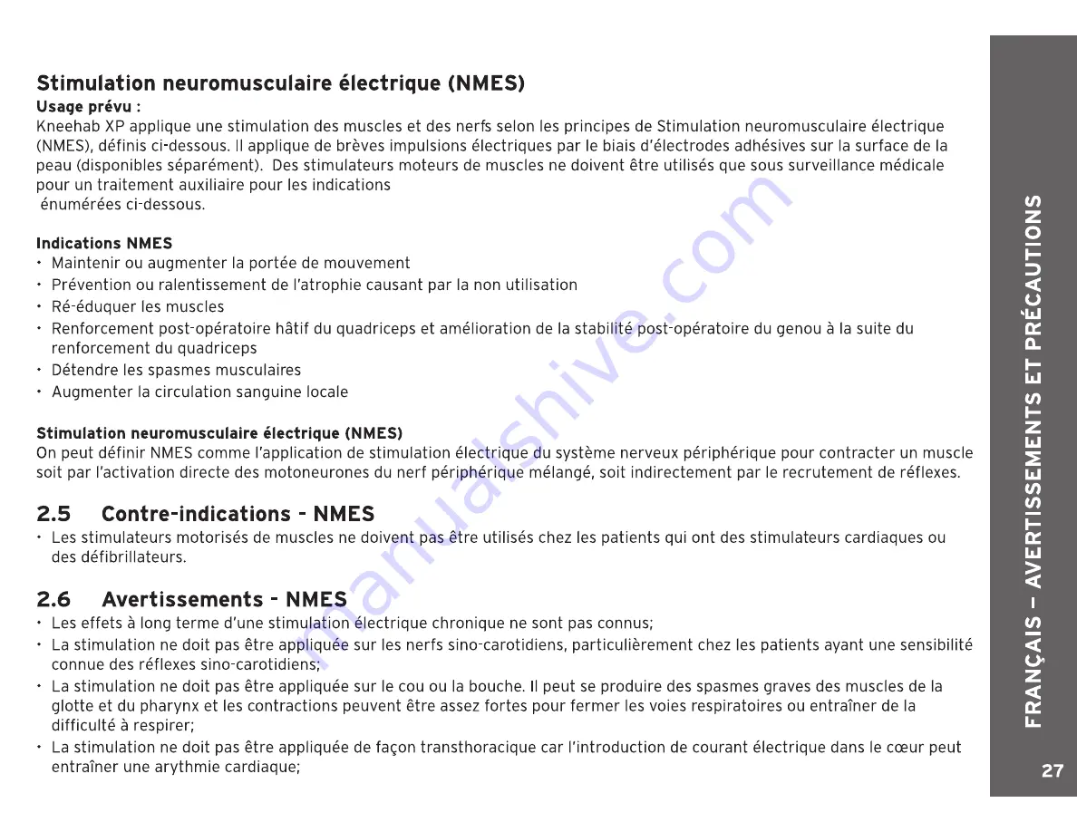 Neurotech 412 Instructions For Use Manual Download Page 27