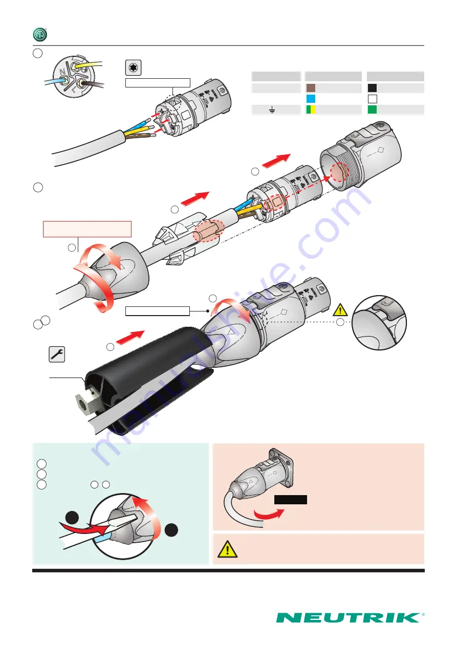 NEUTRIK powerCON TRUE1 TOP NAC3FX-W-TOP Application & Assembly Instruction Download Page 2