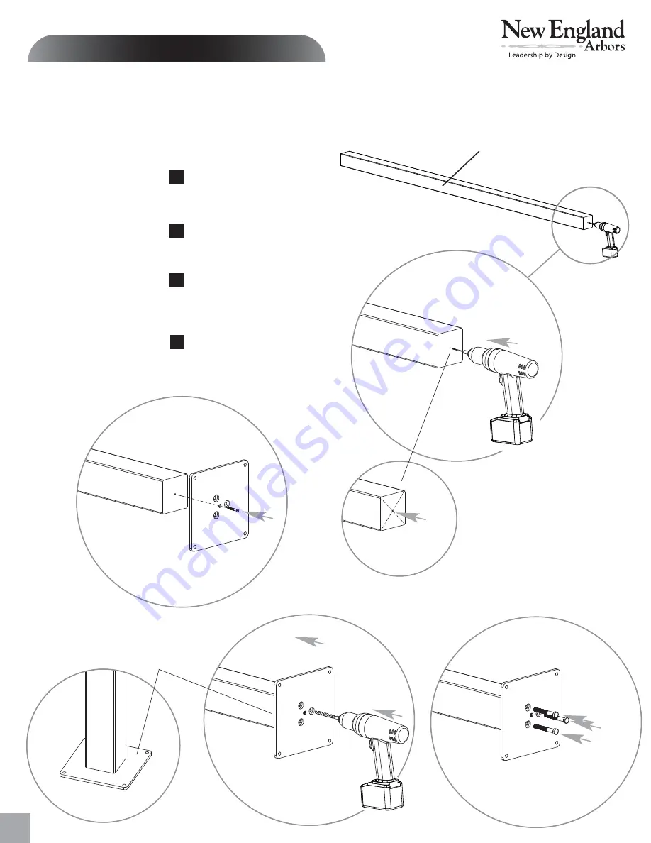 New England Arbors Aberdeen Assembly Manual Download Page 8