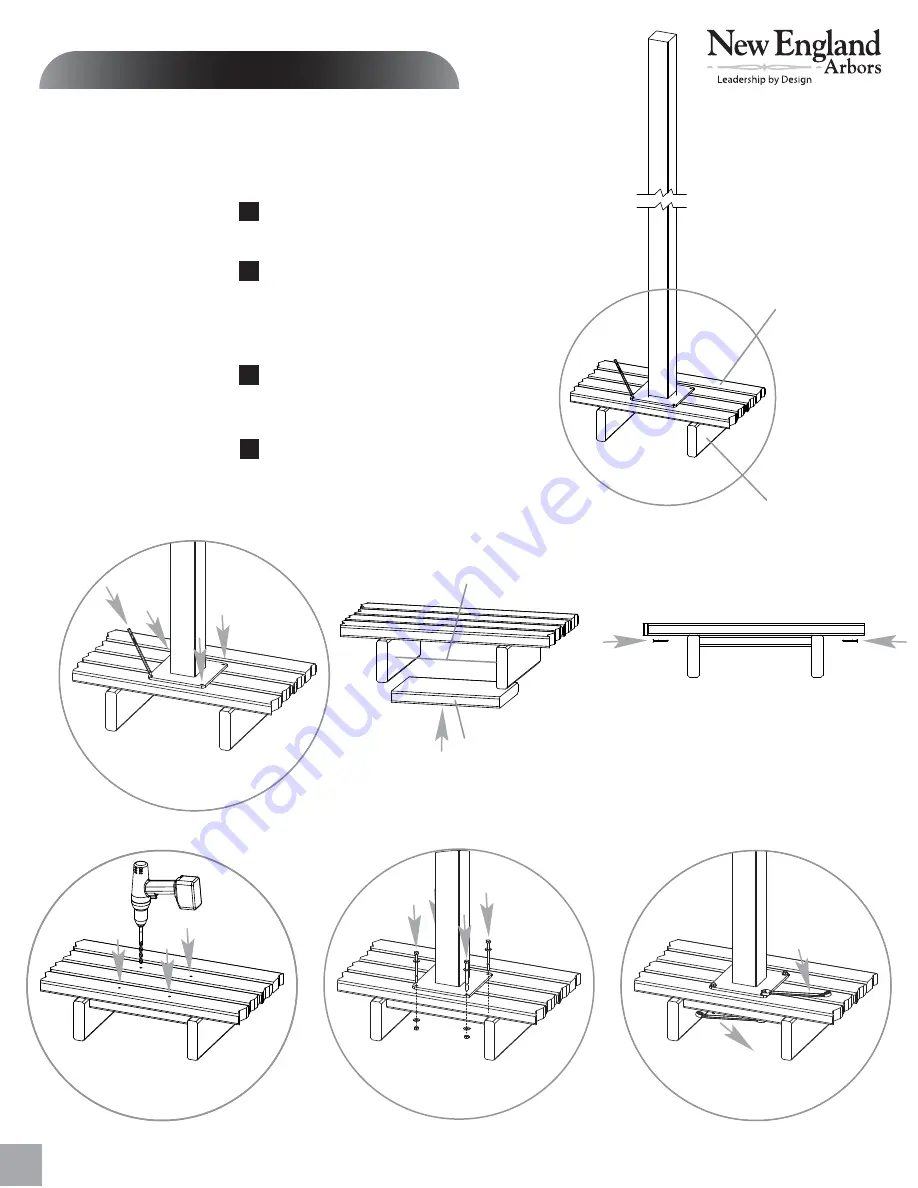 New England Arbors Aberdeen Assembly Manual Download Page 10