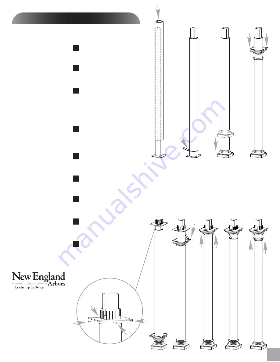 New England Arbors Aberdeen Assembly Manual Download Page 11