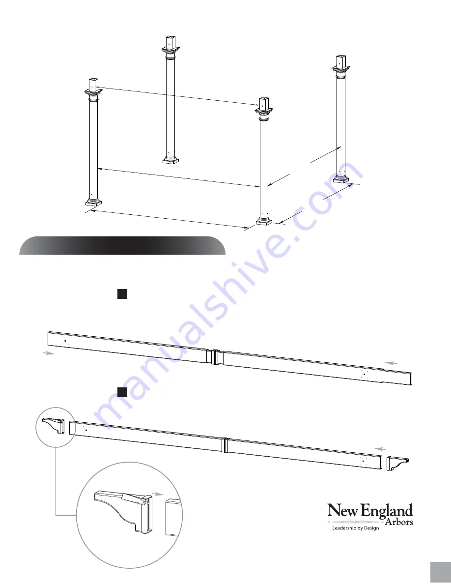 New England Arbors Aberdeen Assembly Manual Download Page 13