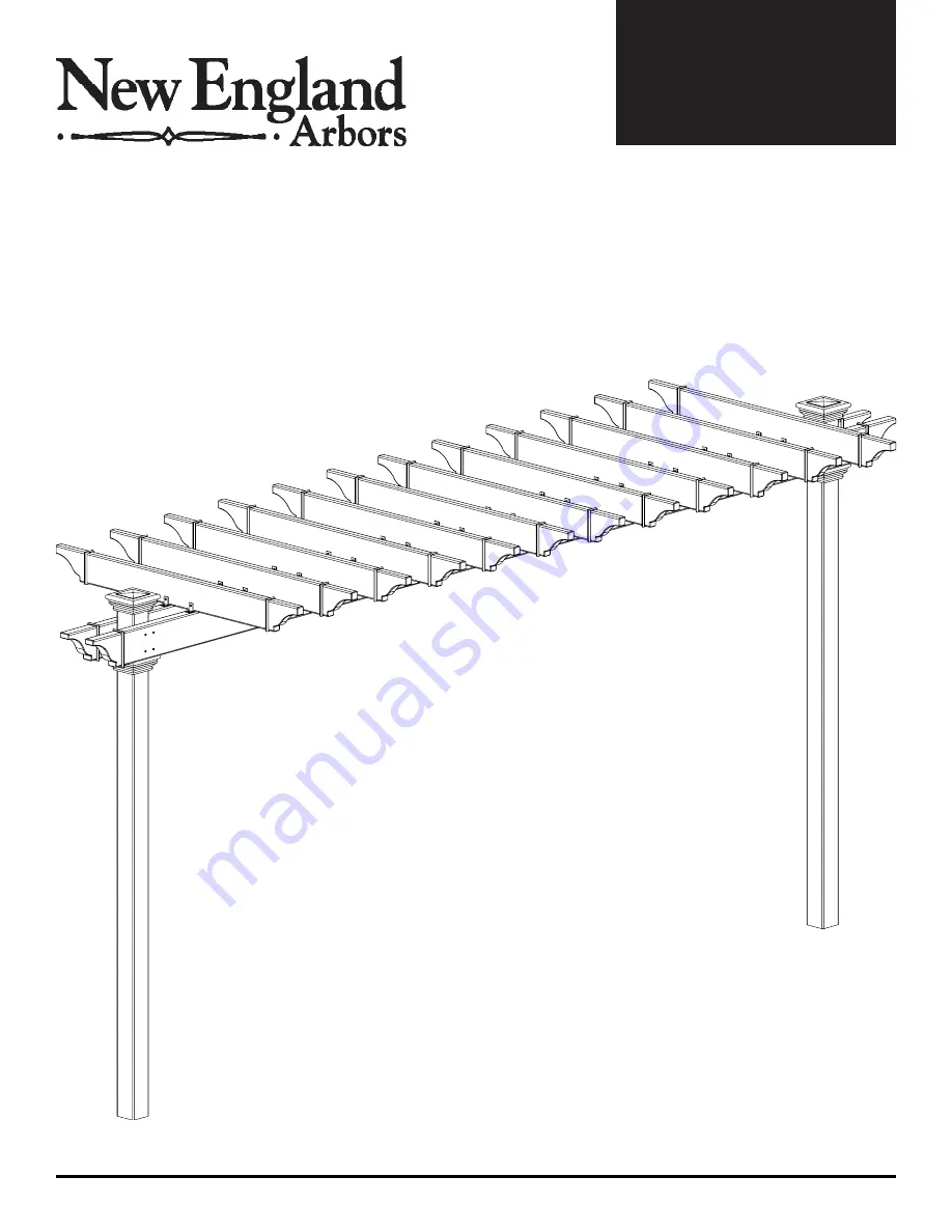 New England Arbors Hammock Stand Assembly Manual Download Page 1