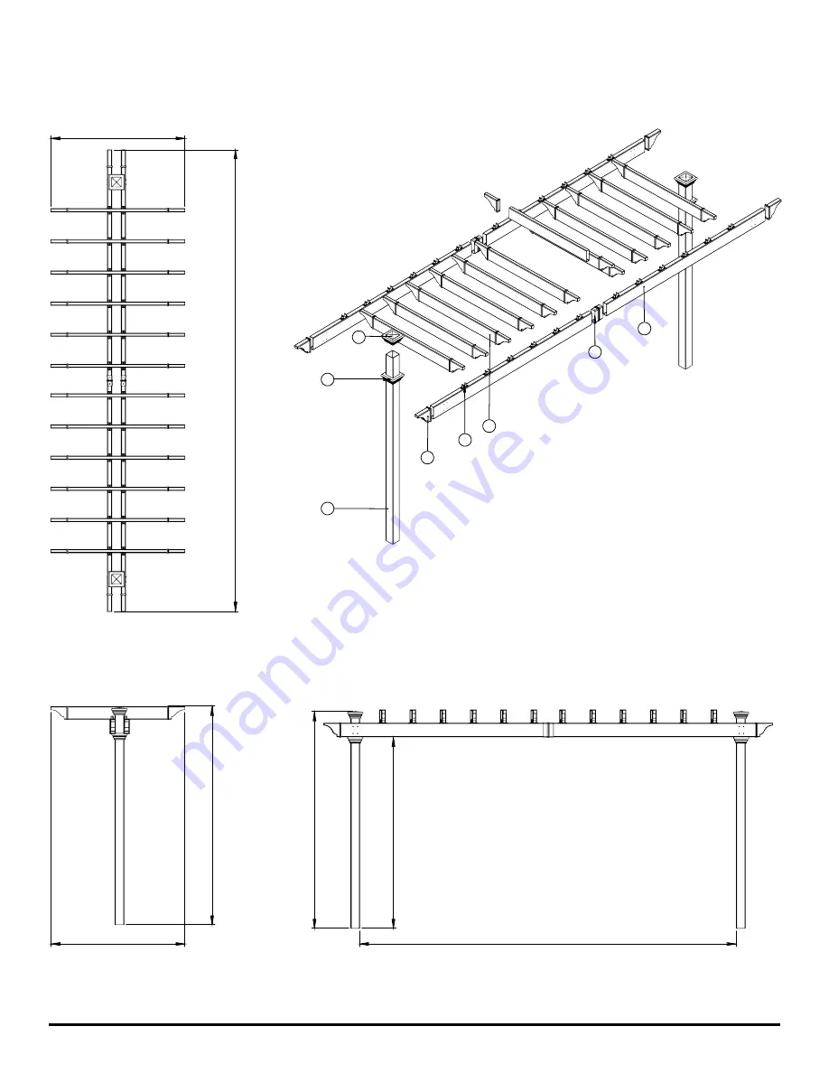 New England Arbors Hammock Stand Скачать руководство пользователя страница 5