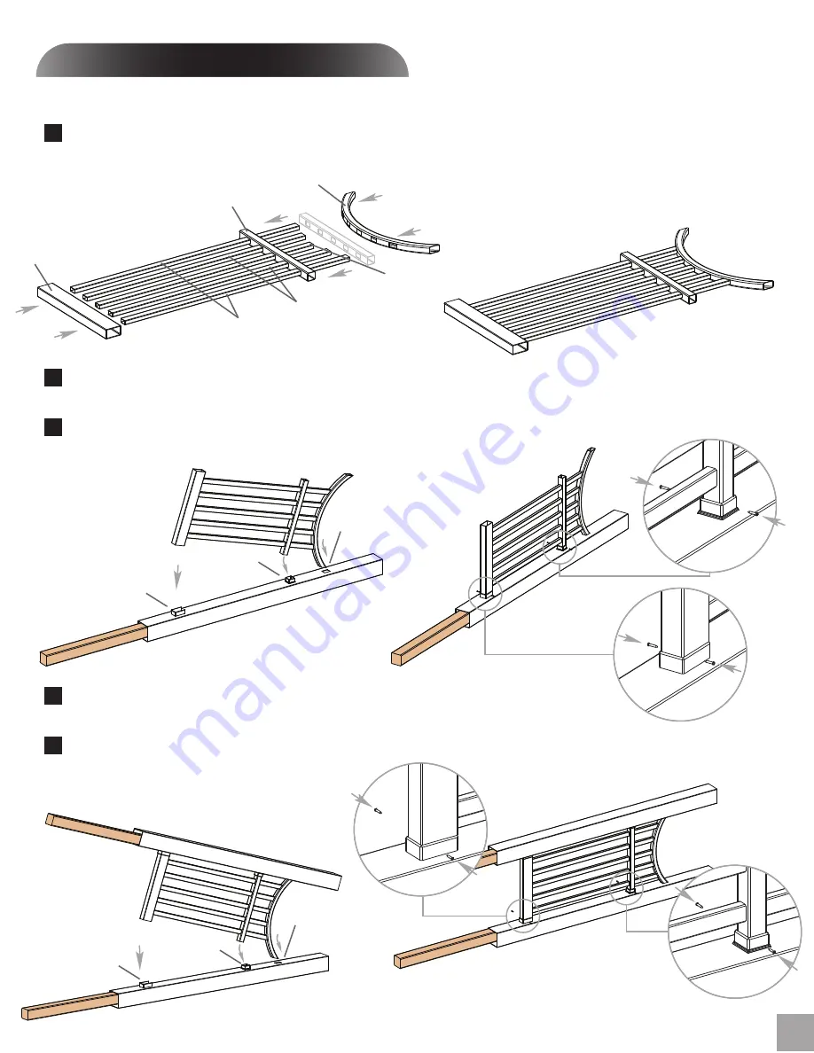 New England Arbors The Devonshire Arbor Assembly Instructions Manual Download Page 3