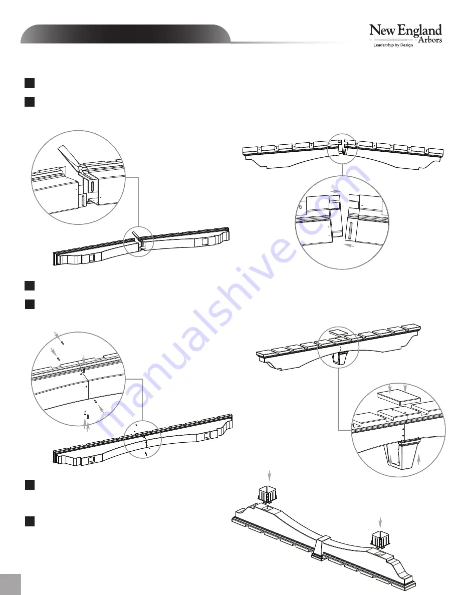 New England Arbors The Devonshire Arbor Assembly Instructions Manual Download Page 4