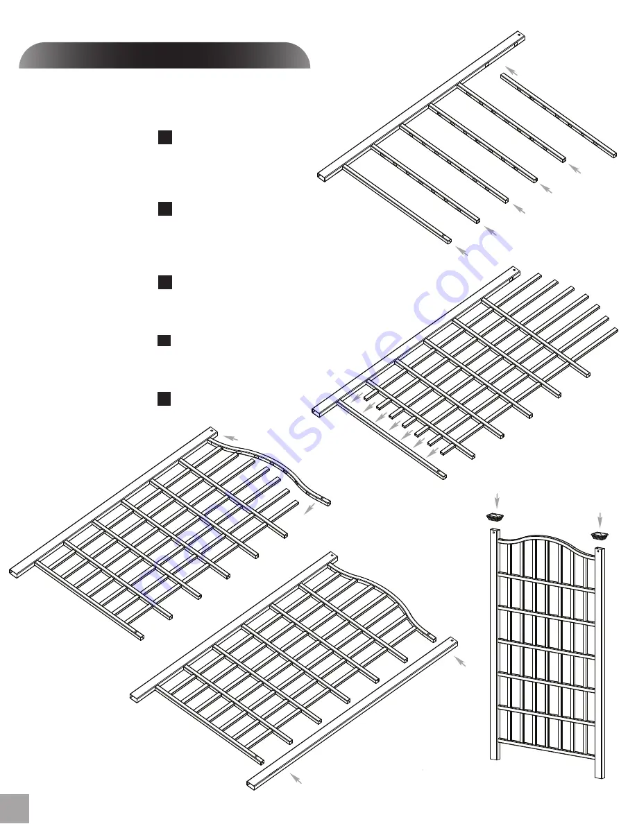 New England Arbors The Trellis Assembly Instructions Download Page 2