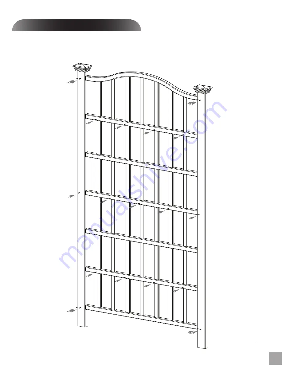 New England Arbors The Trellis Assembly Instructions Download Page 3