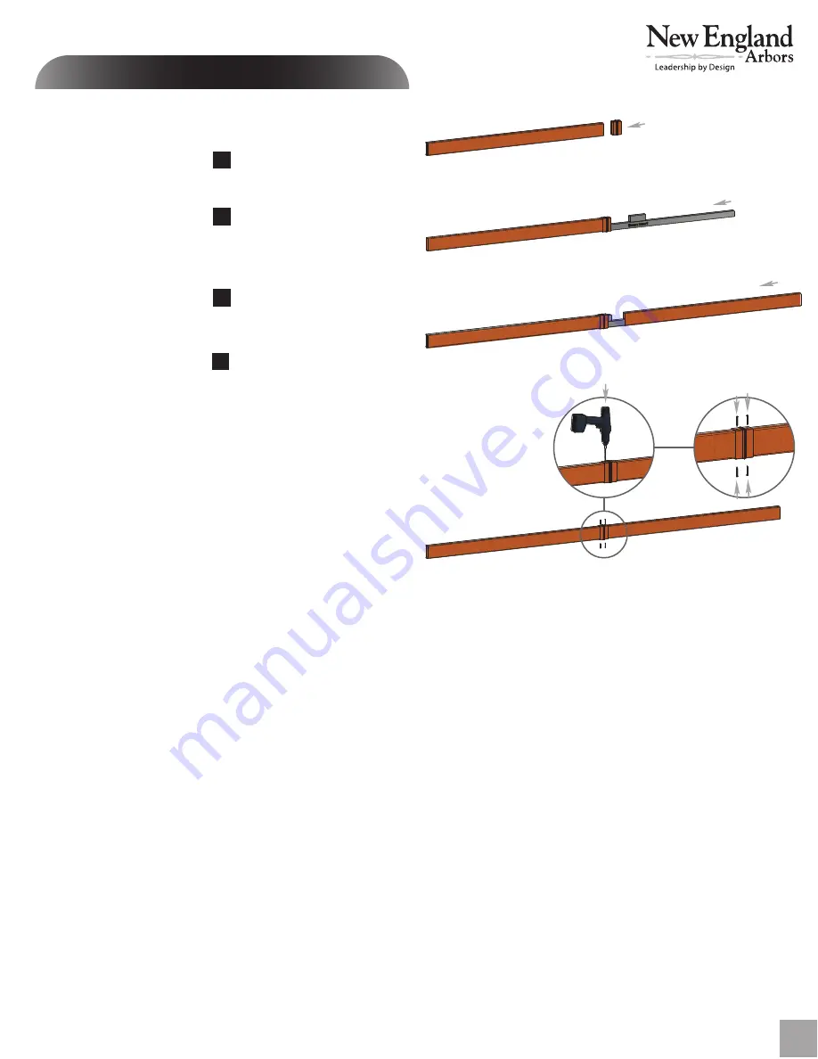 New England Arbors ups Bordeaux Assembly Manual Download Page 11