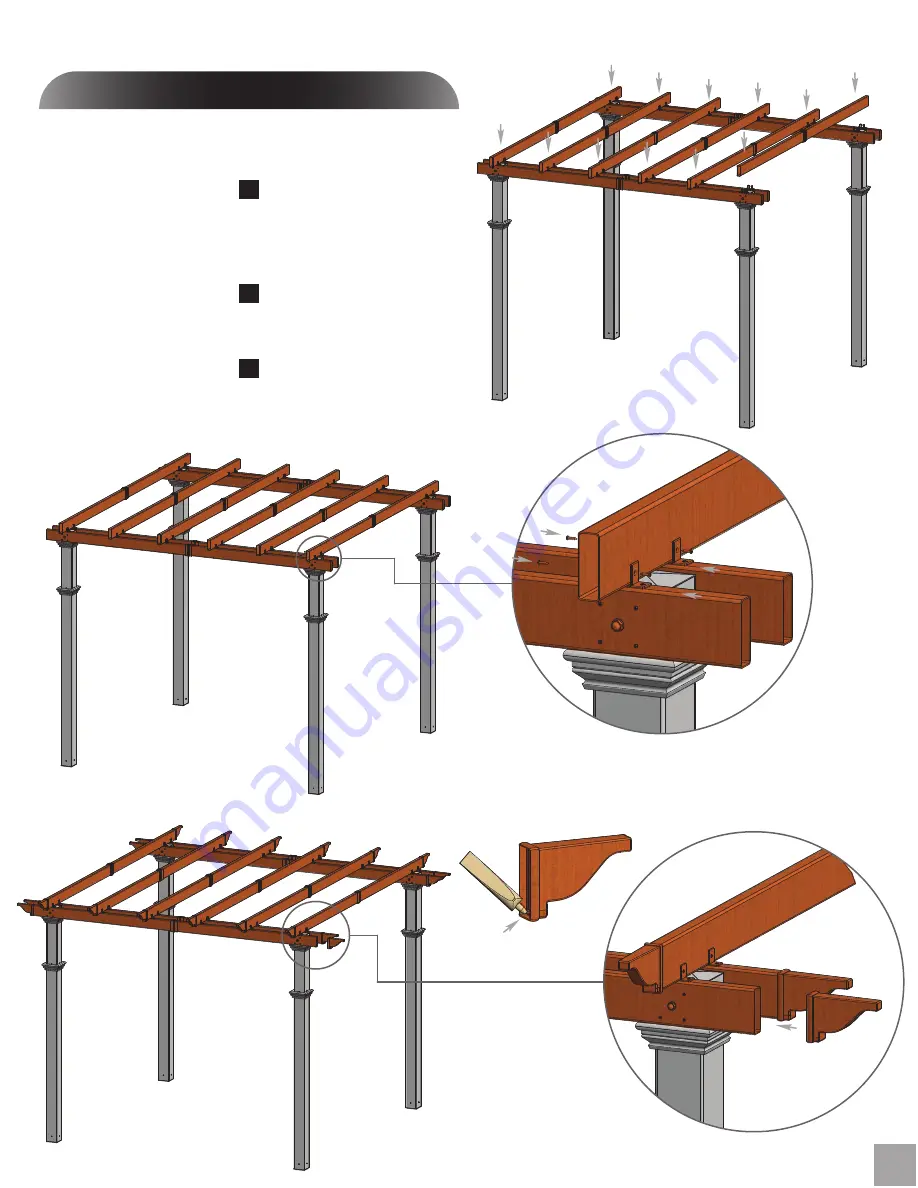 New England Arbors ups Bordeaux Assembly Manual Download Page 13