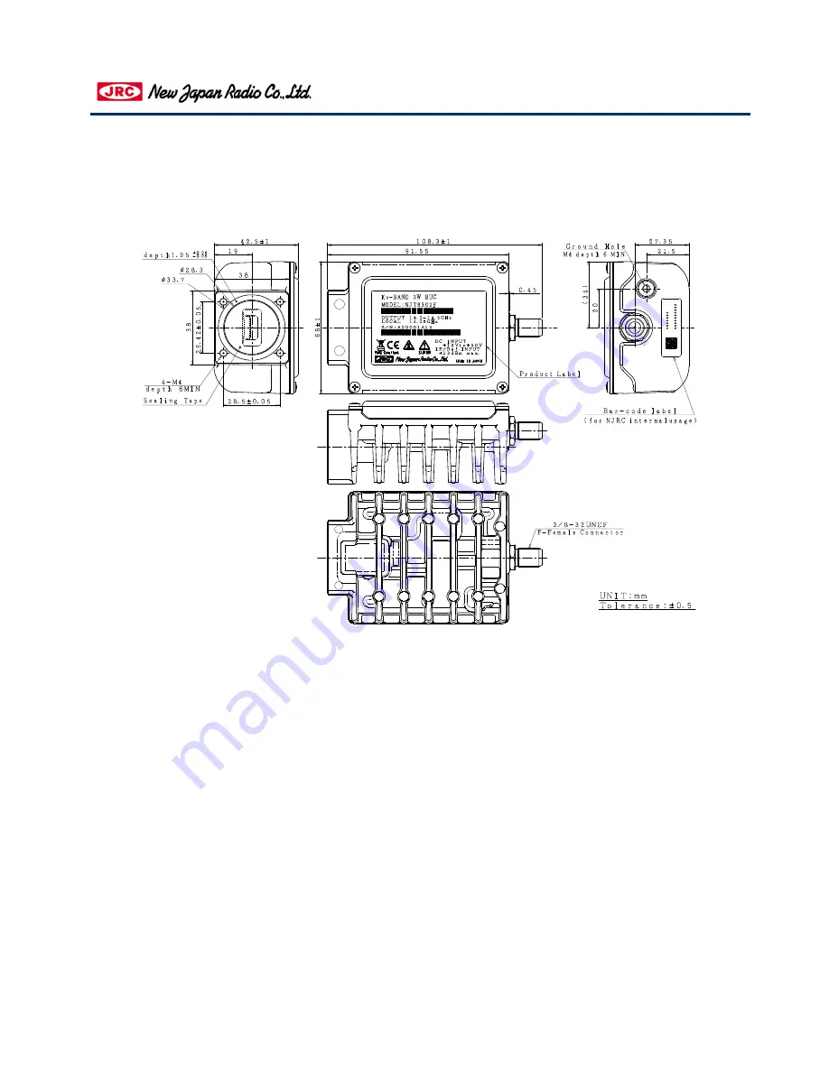 New Japan Radio NJT8302 series Instruction Manual Download Page 13