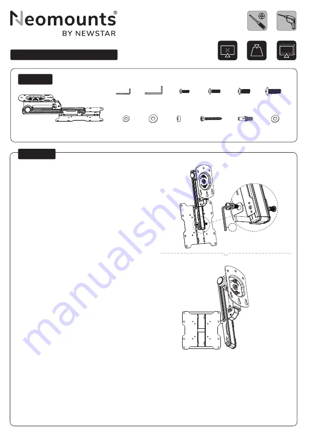 NewStar Neomounts FPMA-C020BLACK Instruction Manual Download Page 2