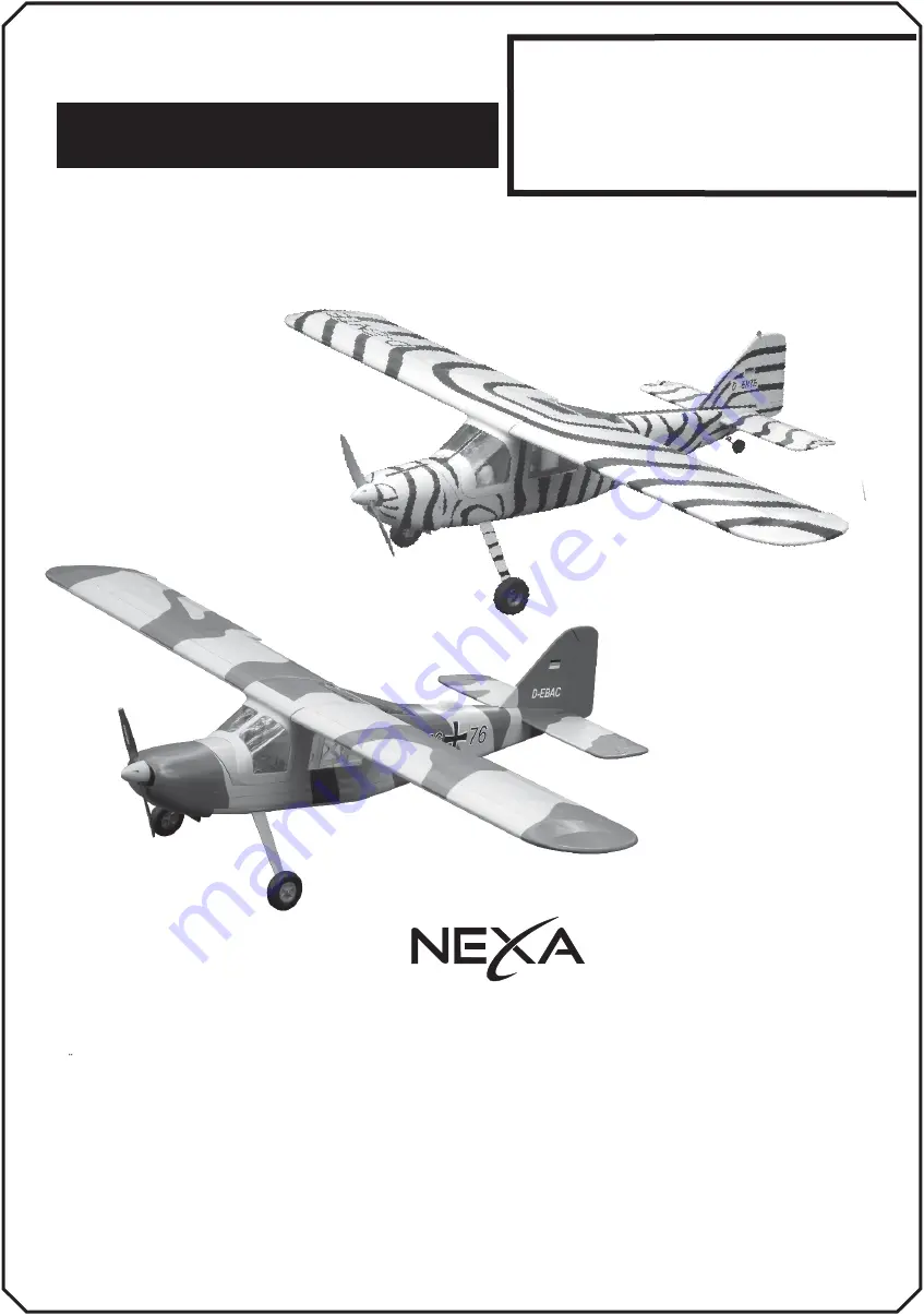 Nexa DORNIER DO-27 Instruction Manual Download Page 1