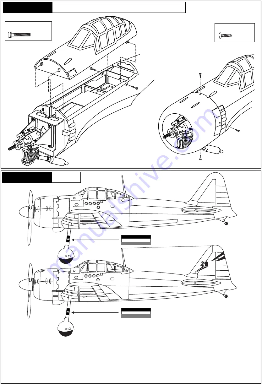 Nexa MITSUBISHI A6M5 ZERO Building Instructions Download Page 19