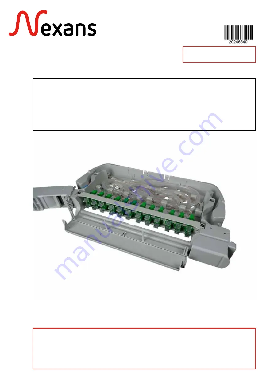 Nexans 10277343 Instructions Manual Download Page 1