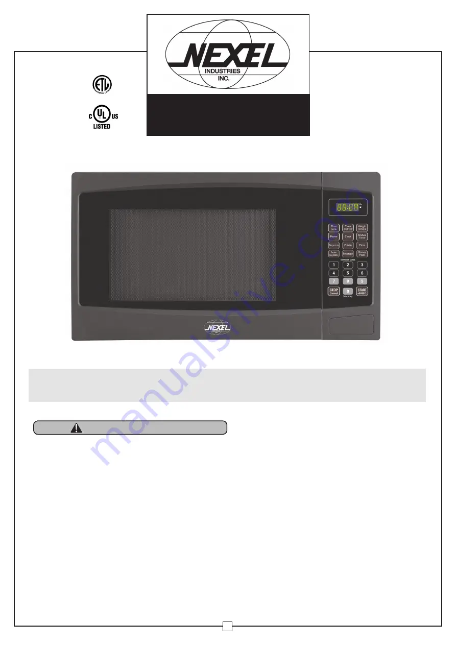 Nexel 242943 Instruction Manual Download Page 1