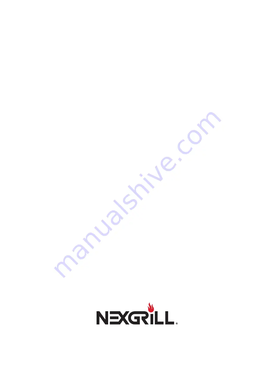 Nexgrill 820-0065BA Owner'S Manual Download Page 64