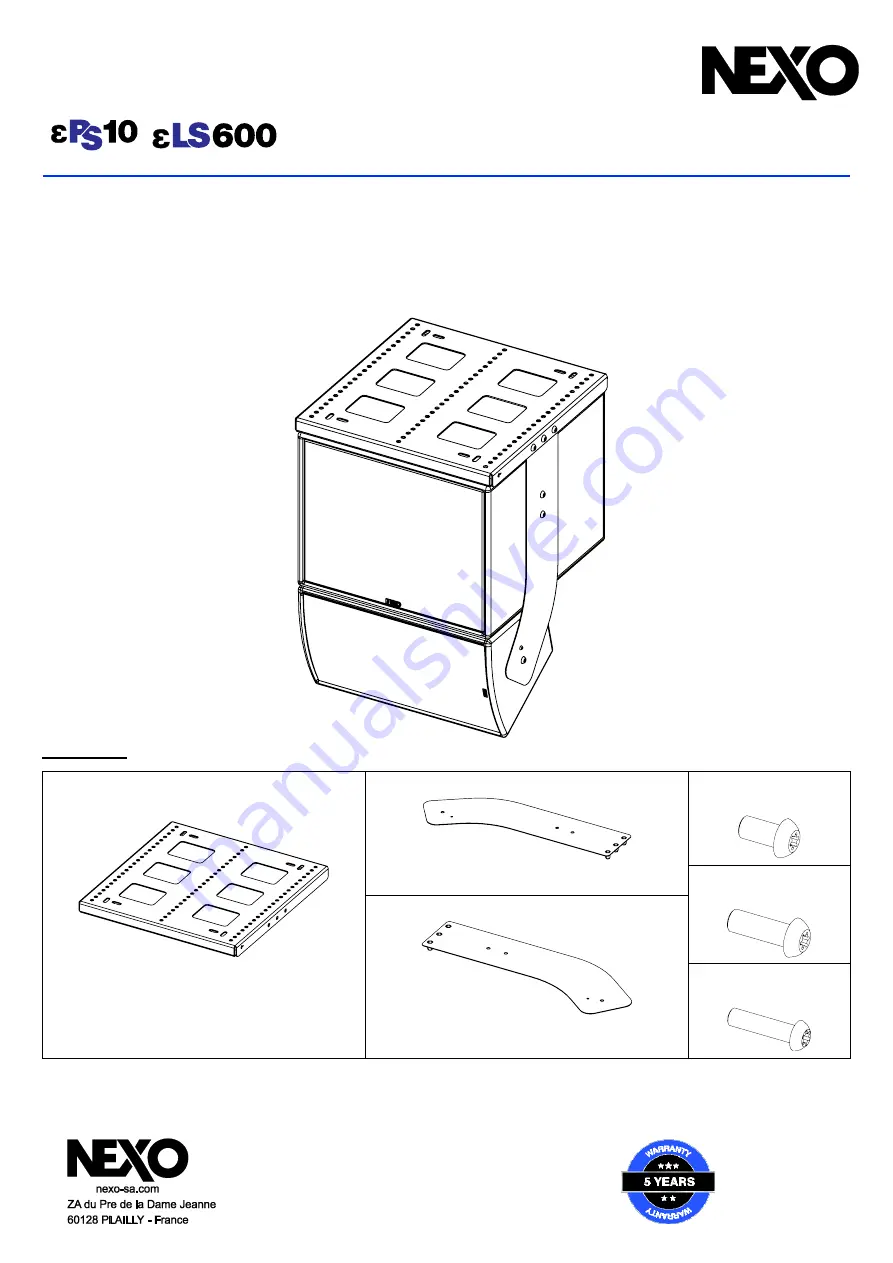 Nexo eLS600 Quick Start Manual Download Page 1