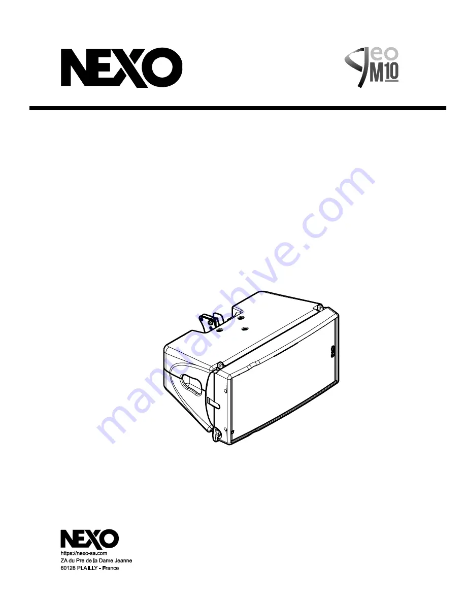 Nexo GEO M1012 User Manual Download Page 1