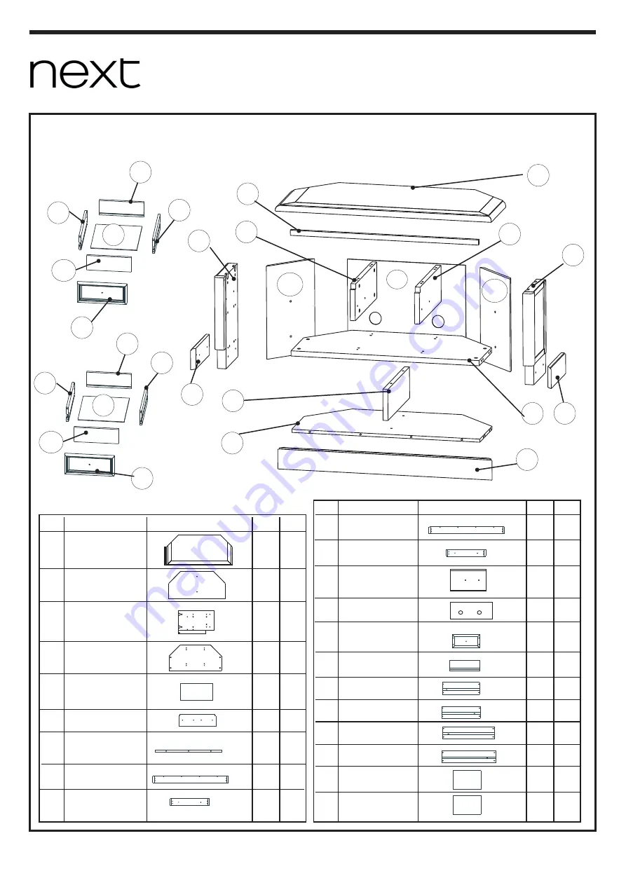 Next 670067 Assembly Instructions Manual Download Page 3