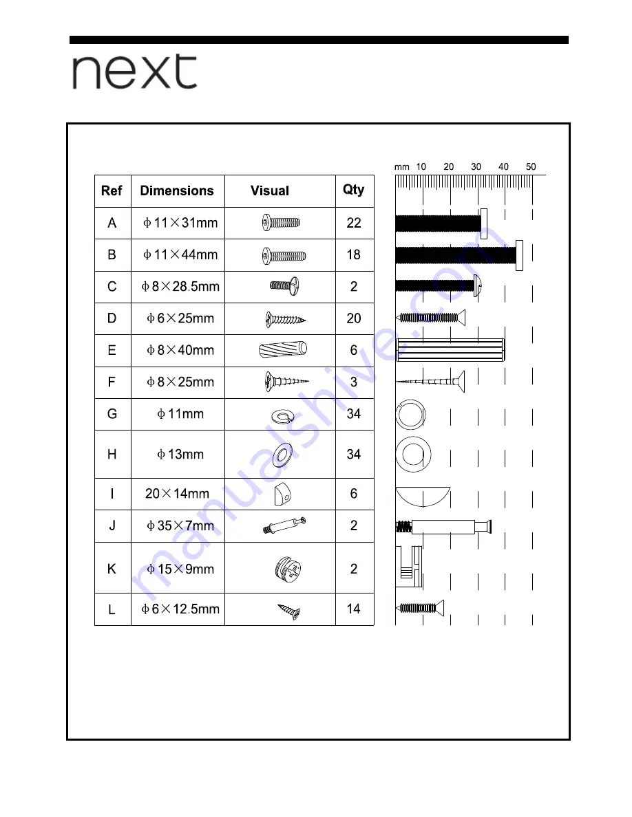 Next 870074 Assembly Instructions Manual Download Page 6