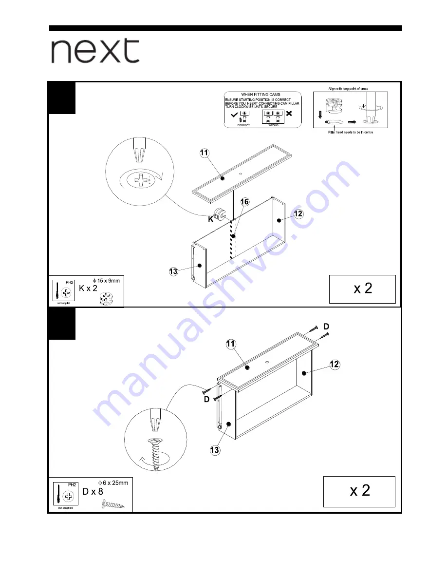 Next 870074 Assembly Instructions Manual Download Page 19