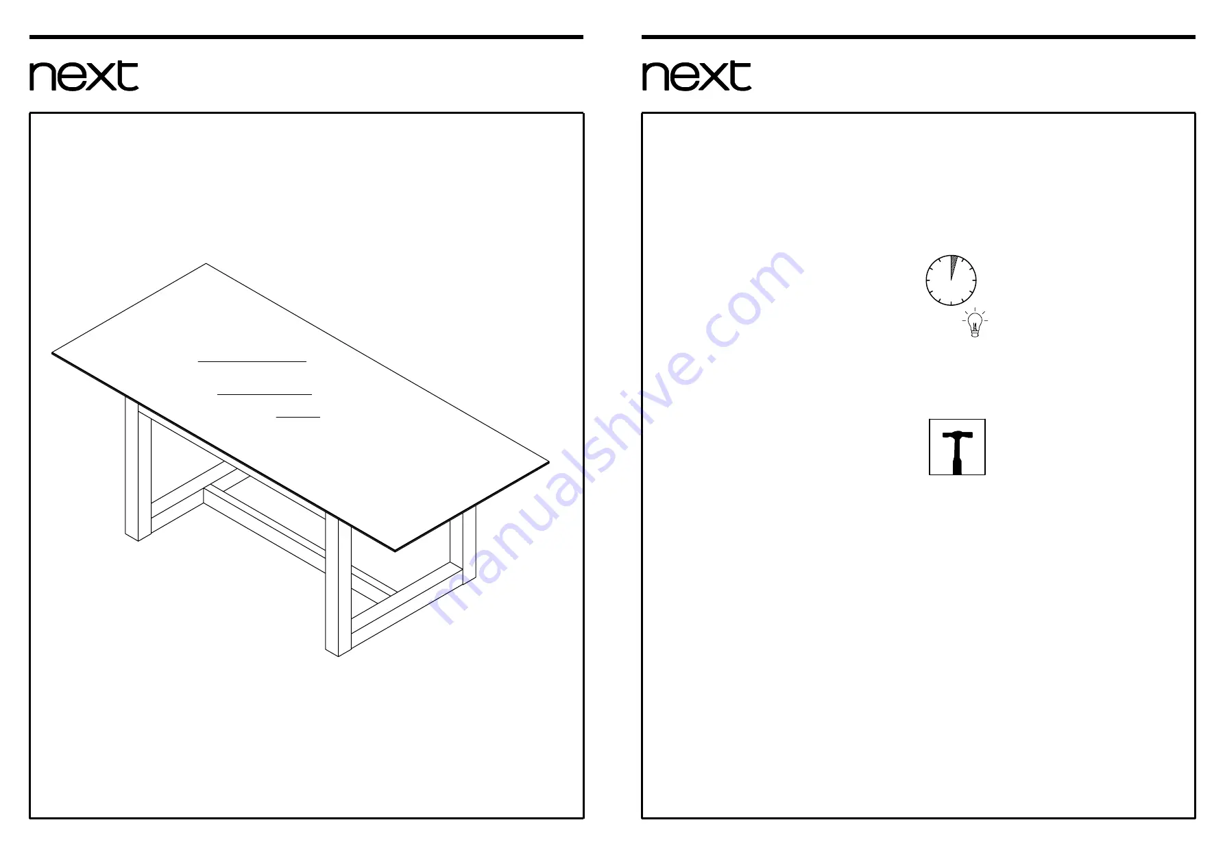 Next 876939 Assembly Instructions Download Page 1