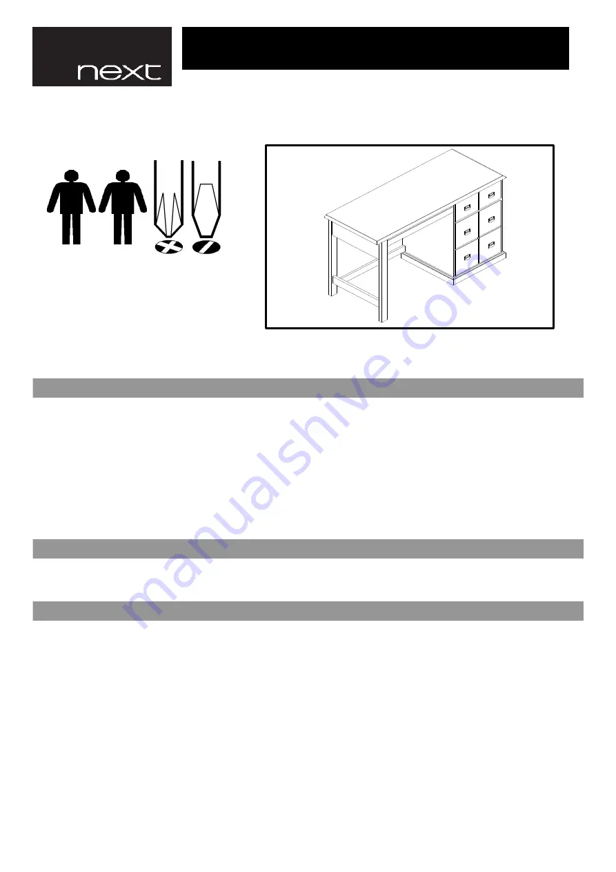 Next 896225 Assembly Instructions Manual Download Page 1