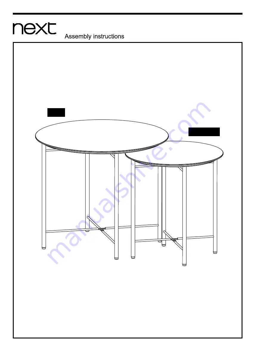 Next 922900 Assembly Instructions Manual Download Page 1