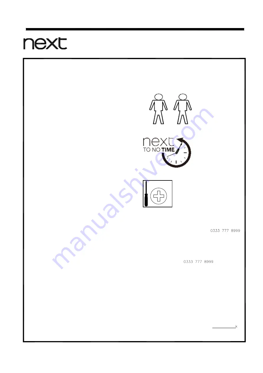 Next ALOFT 524060 Assembly Instructions Manual Download Page 2