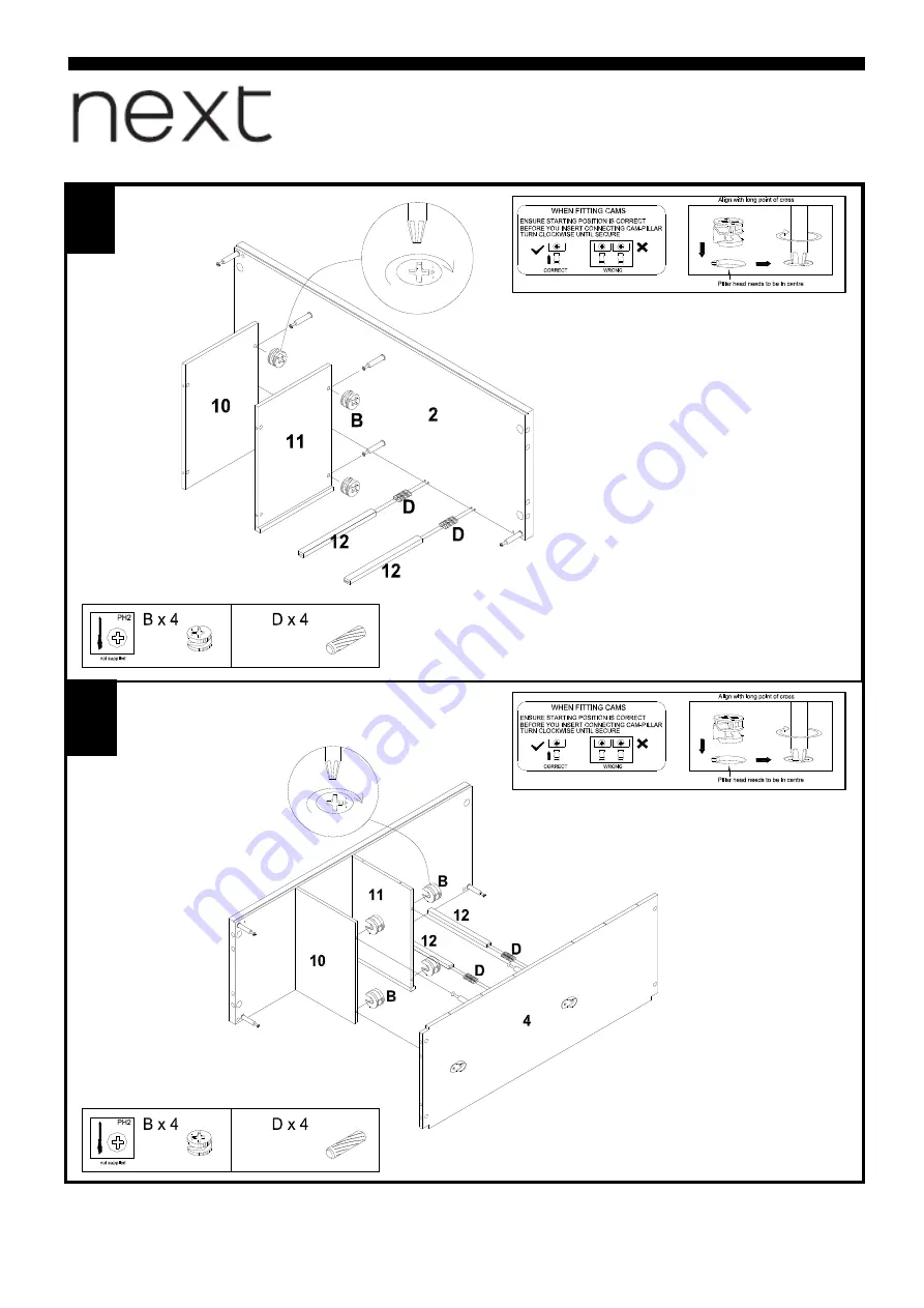 Next Amberley Robe 873104 Assembly Instructions Manual Download Page 7