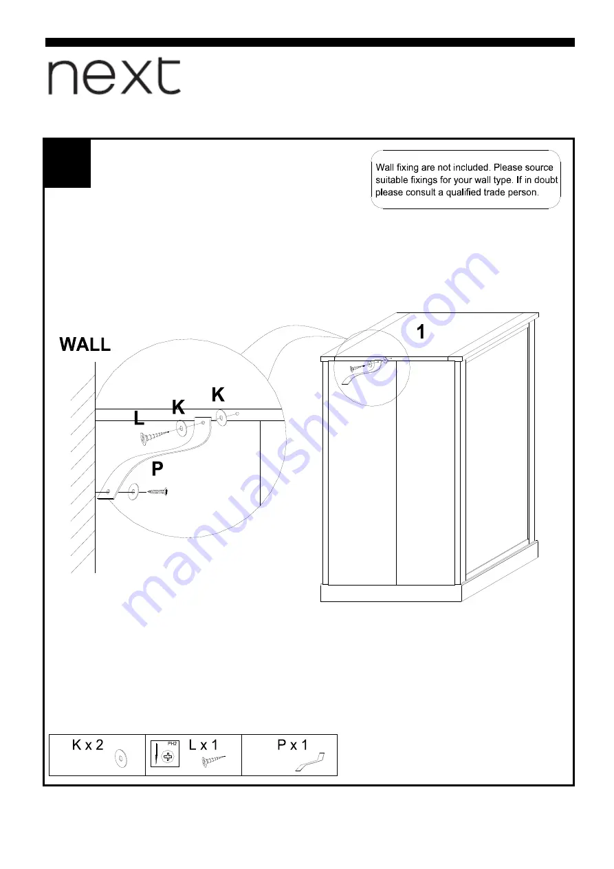 Next Amberley Robe 873104 Assembly Instructions Manual Download Page 17