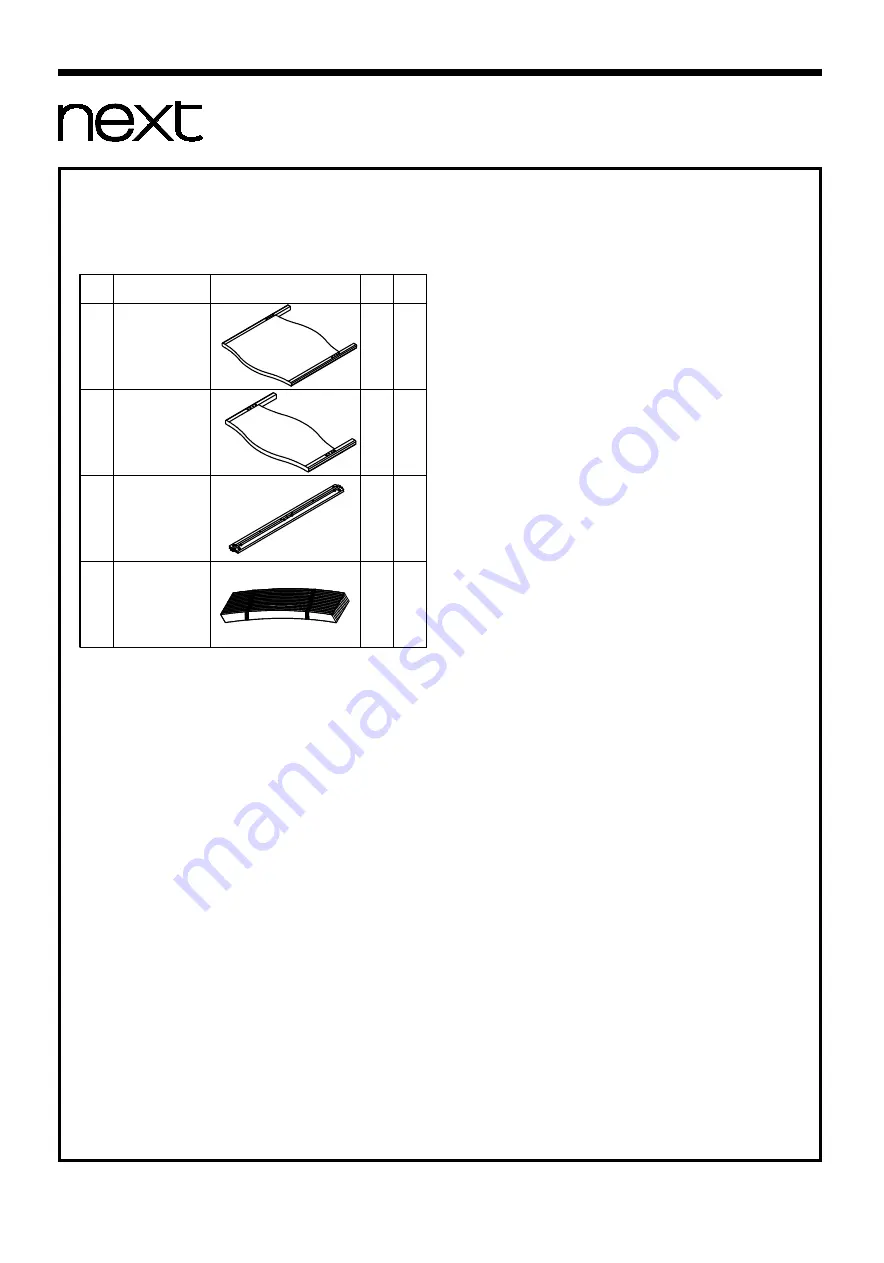 Next Amelia 125862 Assembly Instructions Manual Download Page 4