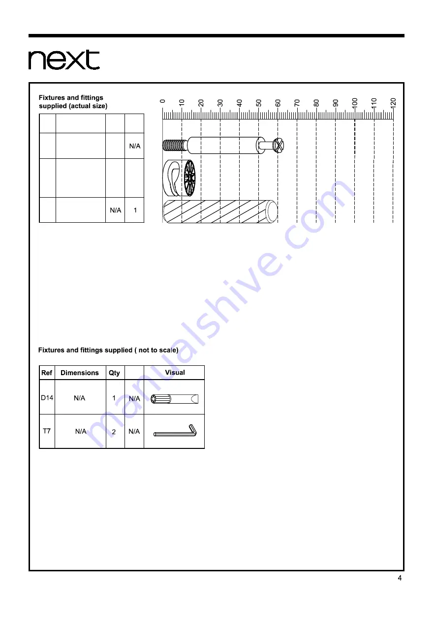 Next Amelia 125862 Assembly Instructions Manual Download Page 5