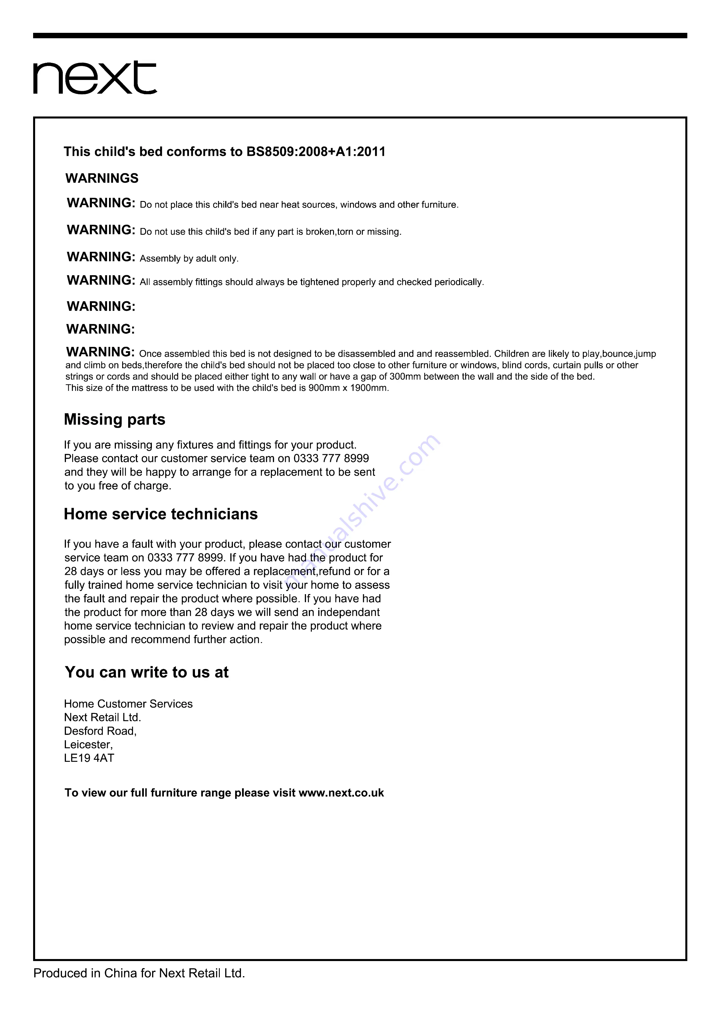 Next AMELIA 129380 Assembly Instructions Manual Download Page 15