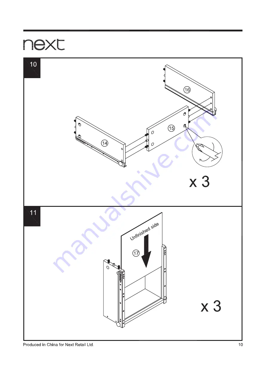 Next AMELIA  145641 Assembly Instructions Manual Download Page 11