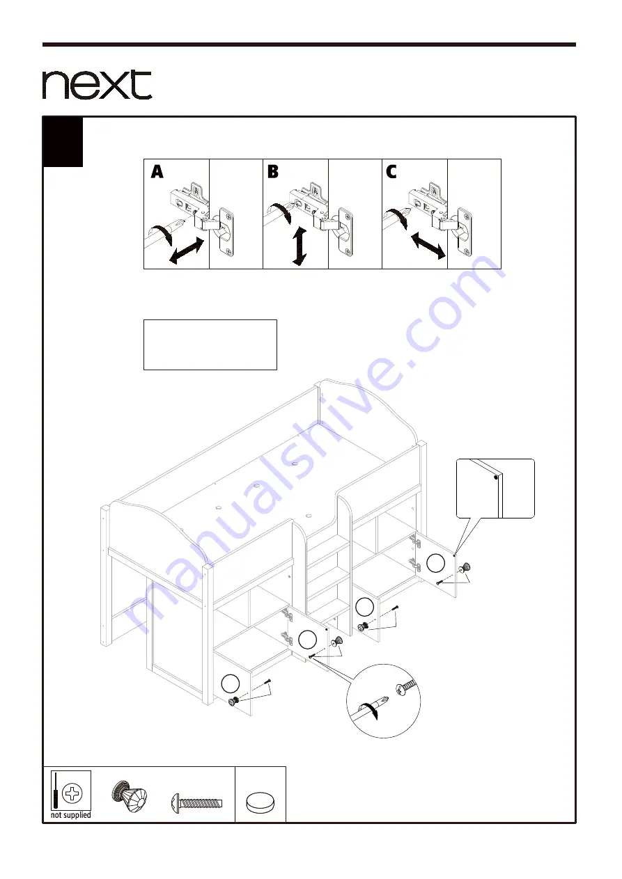 Next AMELIA CABIN BED 178779 Assembly Instructions Manual Download Page 14