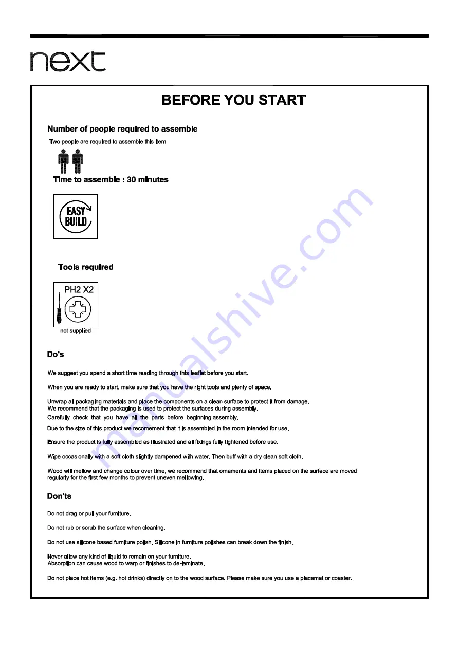 Next ANDERSON 814767 Assembly Instructions Manual Download Page 2