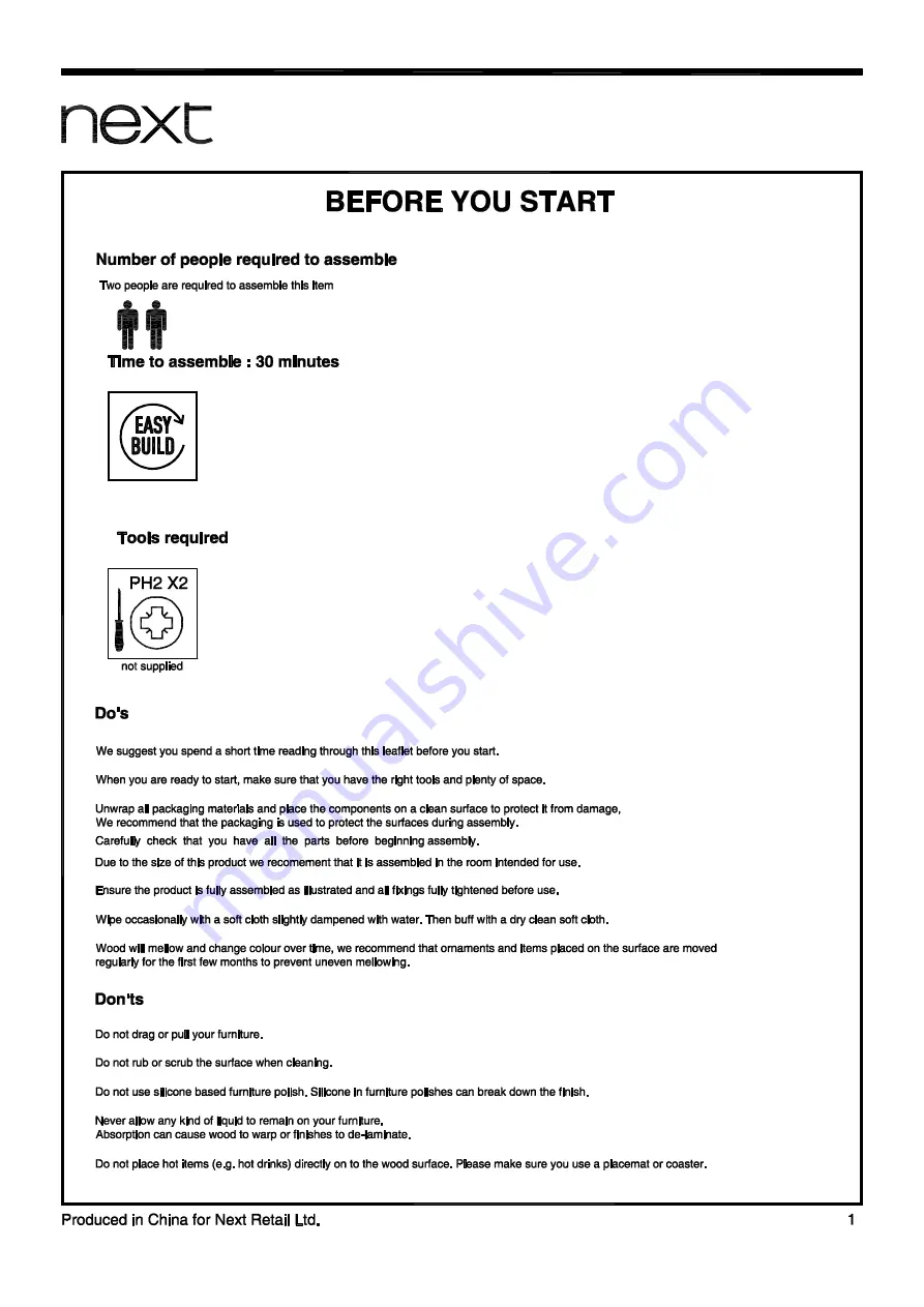 Next ANDERSON 828500 Assembly Instructions Manual Download Page 2