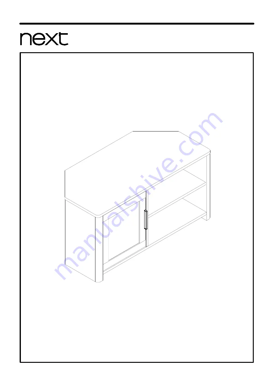 Next BARLOW CORNER TV UNIT 118685 Скачать руководство пользователя страница 1