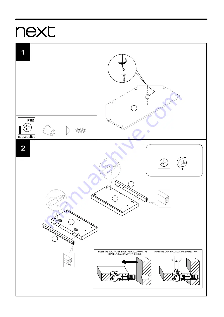 Next BARLOW CORNER TV UNIT 118685 Скачать руководство пользователя страница 6