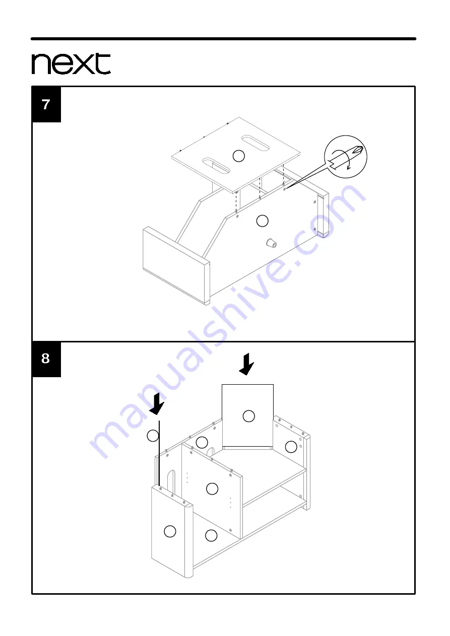 Next BARLOW CORNER TV UNIT 118685 Скачать руководство пользователя страница 9